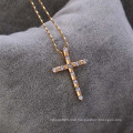 31733-Xuping Religious jewellery image of gold jesus cross pendant